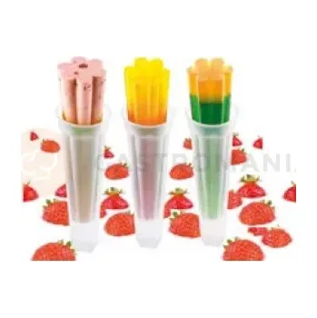 Čokoládová tyčinka Sada 3 forem na zmrzlinu - Ice Lolly, 41x200 mm | SILIKOMART, Easy Cream