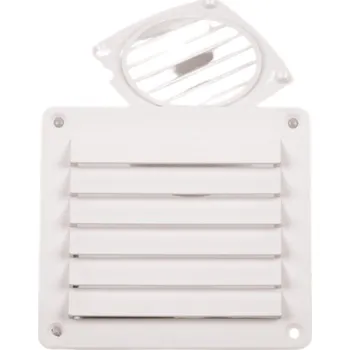Větrací mřížka REIMO Větrací mřížka, bílá, 142x80mm, hranatá, včetně šroubů