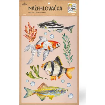 Textilní nažehlovací páska Lesní svět Nažehlovačka L 040 - Akvarijní ryby 1.
