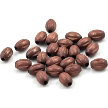 Korálek Korálky dřevěné hnědé 6/9 – 25 ks