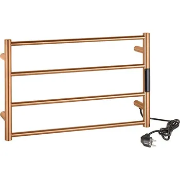 Radiátor Bemeta Elektrický sušák ručníků 560x370x90 mm, 63W, nerez, mat, měděná zlatá 704154085
