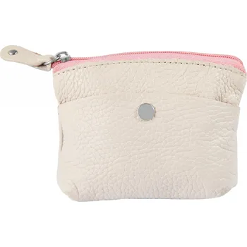 Pouzdro na klíče Excellanc z pravé kůže slonovinová