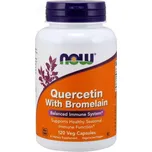NOW Foods Quercetin + Bromelain 120 kapslí