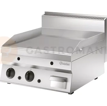 Gastro oděv Plynová grilovací deska 600x650x490 mm, hladká | BARTSCHER, Seria 650