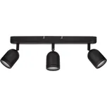 NOVA LUCE bodové svítidlo ORSON černý kov GU10 3x10W 230V IP44 bez žárovky 9555817