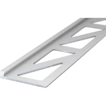 Stavební profil Ukončovací profil hliníkový stříbrný 23 x 2,5 mm, 2,5 m