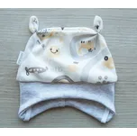 AMÁLKA Nejmenší čepička pro miminka, veselé cestičky Velikost: 50-56