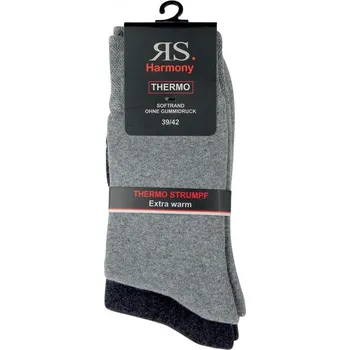 Pánské ponožky Teplé froté ponožky s příjemným lemem RS 39-42 mix barev