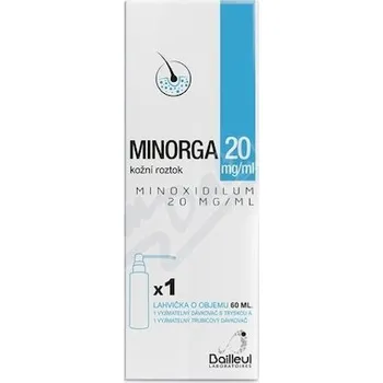 Lék na kožní problémy, vlasy a nehty Minorga 20mg/ml drm.sol.1x60ml