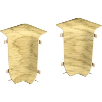 soklová lišta Kouty ke kanálkové liště dub natural 2 ks