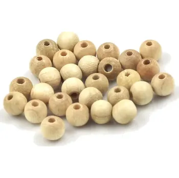 Korálek Korálky dřevěné SV dřevo 6mm – 30 ks