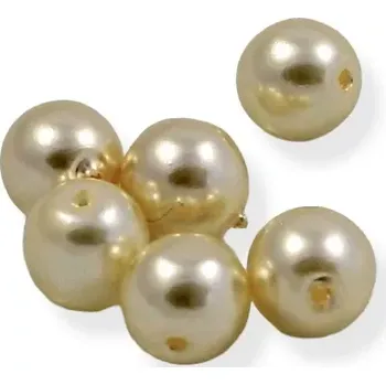 Korálek Voskové perle béžové 6mm - 15 ks