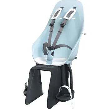 cyklosedačka URBAN IKI dětská zadní cyklosedačka s adaptérem na nosič Aotake Mentolově modrá/Shinju Bílá