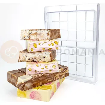 Čokoládová tyčinka Polykarbonátová forma na pralinky, 275x175 mm | MARTELLATO, Giga