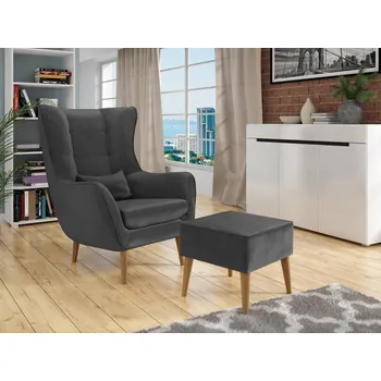 Křeslo Křeslo Florence s podnožkou, Potah: Kronos 22 MIRJAN 5903211157783