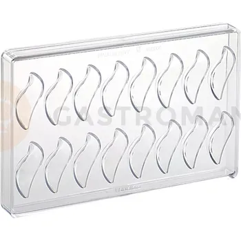 Čokoládová tyčinka Polykarbonátová forma na pralinky, 275x175 mm | MARTELLATO, Wave 2