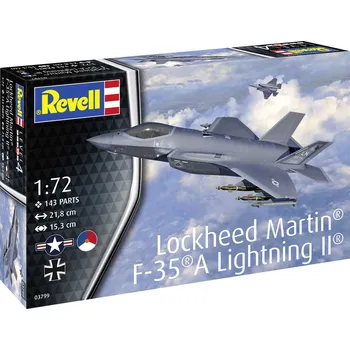 RC model letadla Revell Plastic ModelKit letadlo 03799 - F-35A (1:72) - expresní doprava