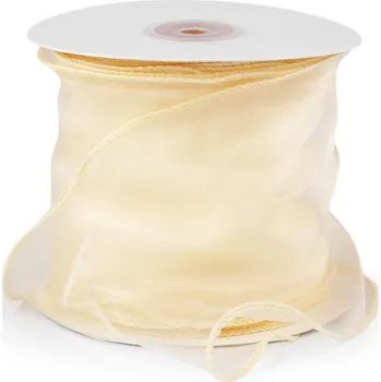 Stuha Organzová stuha s perleťovým leskem šíře 10 cm