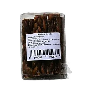 Pamlsek pro psa Mapes Střívka copánky 1ks volně