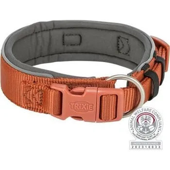 Obojek pro psa PREMIUM obojek extra široký, rezavá/grafit XS-S: 27-35 cm/25 mm