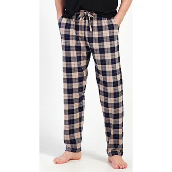 Pánské pyžamo Vienetta MAN Pánské pyžamové kalhoty Marko Barva: Béžová, Velikost: XL