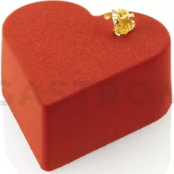 Kuchyňská sůl Silikonová forma na monoporce - Sq087 srdce, srdce | SILIKOMART, 60x40