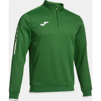 Pánská mikina JOMA OLIMPIADA MIKINA TRÉNINK 1/2 ZIP DĚTSKÁ - Zelená - velikost 4XS