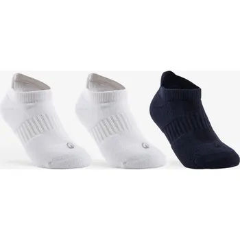 DECATHLON Dětské nízké tenisové ponožky RS500 3 páry 35/38 ČERNÁ