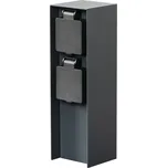 Kanlux DASTO 2SOC FR B Sloupek se zásuvkami