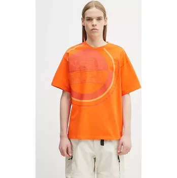 Pánské tričko Bavlněné tričko Napapijri S-Tusco, L, oranžová, 22X