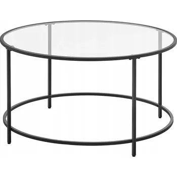 Konferenční stolek Skleněný kulatý konferenční stolek - LGT021B01