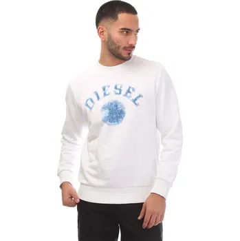 Pánská mikina Mikina Diesel White 1102026 2XL