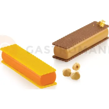 Kuchyňská sůl Silikonová forma na monoporce + vykrajovátko - Sladký obdélník 95 | SILIKOMART, CurveFlex