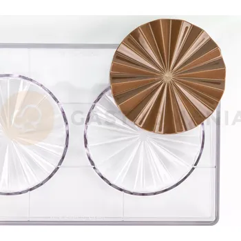 Čokoládová tyčinka Polykarbonátová forma na pralinky, 275x175 mm | MARTELLATO, Plissé