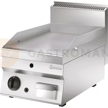 Plynová grilovací deska 410x700x490 mm, hladká | BARTSCHER, Seria 650
