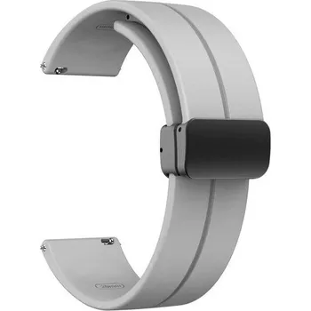 Řemínek na hodinky Silikonový řemínek Ricardo 20mm (pro Amazfit Active 2), šedý, Quick Release