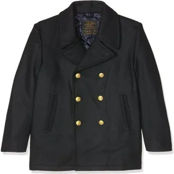 Pánský trenčkot Vlněný zimní kabát BW Marine, modrý, Mil-Tec, M