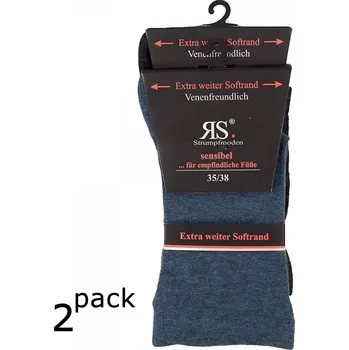 Dámské ponožky Dámské zdravotní ponožky bez gumiček RS 35-38