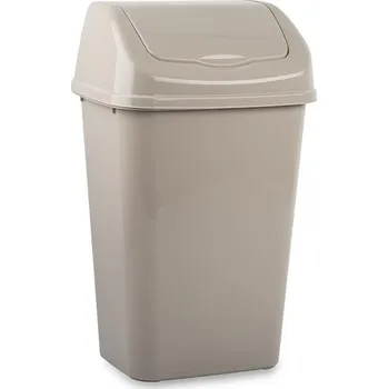 Odpadkový koš PlasticForte Odpadkový koš, hnědý, 9 L