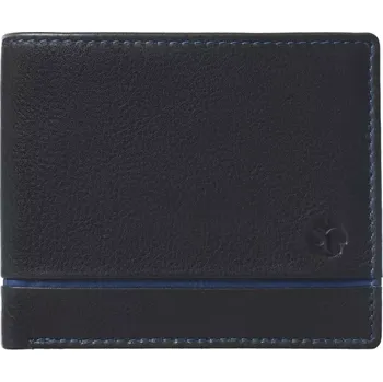 Peněženka SEGALI Pánská kožená peněženka 221806 černo modrá