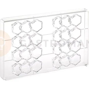 Čokoládová tyčinka Polykarbonátová forma na pralinky, 275x175 mm | MARTELLATO, Modern Bon