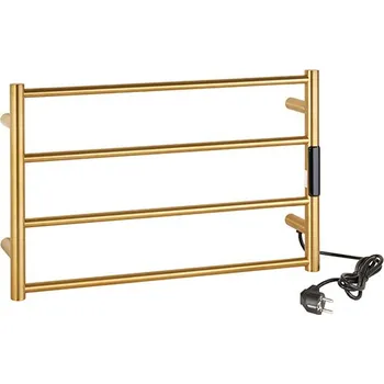 Radiátor Bemeta Elektrický sušák ručníků 560x370x90 mm, 63W, nerez, mat, zlatá 704153085