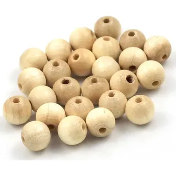 Korálek Korálky dřevěné SV dřevo pr. 8 mm – 25 ks