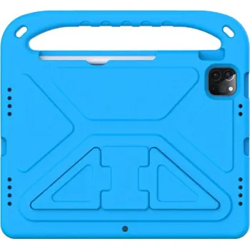 Pouzdro na mobilní telefon Odolný pěnový kryt se stojánkem pro děti pro iPad Air 4 (2020) / Air 5 (2022) / Pro 11" (2018-2022) - modrý