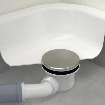 Sprchová vanička Sprchový odtok pro sprchová vanička Alca 90 mm bílá chrom lesk -