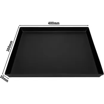 Příprava pizzy G.Gastro Modrý plech obdélníkový 400x300x30mm