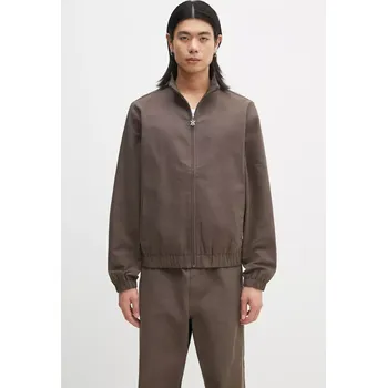 Bavlněná bunda Daily Paper Twill Track Jacket hnědá barva, 2511120, L, 98X