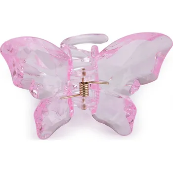 Skřipec do vlasů motýl Varianta: 2 růžová sv., Balení: 1 ks