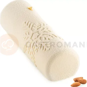 Kuchyňská sůl Forma na dorty, rolády a zmrzlinové dezerty - Snowfall buche, Sněhová vločka | SILIKOMART, Special