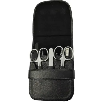 Talacko 1162.86 MATT LINE pánská manikúra set černá kůže